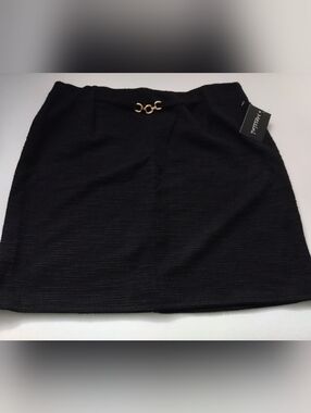 Messini Black Women's Skirt with Gold Accent New Size L